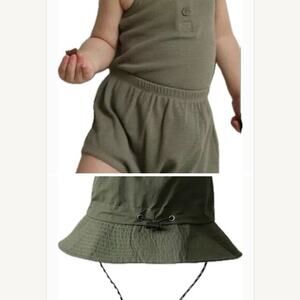 New green summer kid’s 2 piece outfit 3T and hat